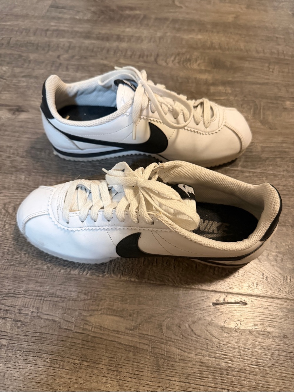 Nike Cortez White and Black Women’s Classic Athletic Sneakers